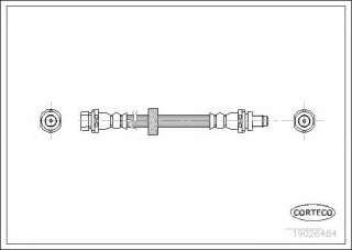 Przewód hamulcowy elastyczny CORTECO 19026484