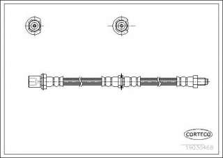 Przewód hamulcowy elastyczny CORTECO 19030468