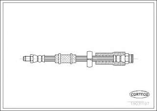 Przewód hamulcowy elastyczny CORTECO 19031197
