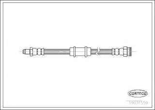 Przewód hamulcowy elastyczny CORTECO 19031559