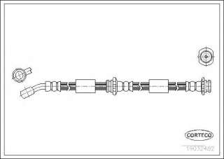 Przewód hamulcowy elastyczny CORTECO 19032482