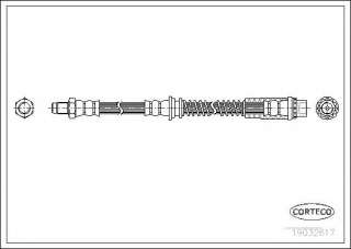Przewód hamulcowy elastyczny CORTECO 19032617