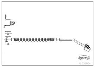 Przewód hamulcowy elastyczny CORTECO 19032884