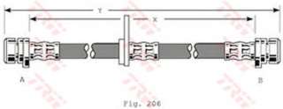 Przewód hamulcowy elastyczny TRW PHA172