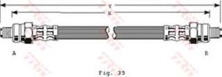 Przewód hamulcowy elastyczny TRW PHC223