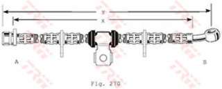 Przewód hamulcowy elastyczny TRW PHD186