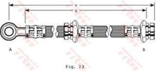 Przewód hamulcowy elastyczny TRW PHD234