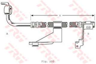 Przewód hamulcowy elastyczny TRW PHD363