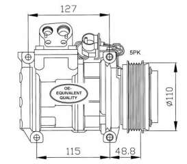 Kompresor klimatyzacji NRF 32048