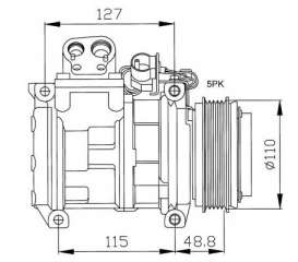 Kompresor klimatyzacji NRF 32048G