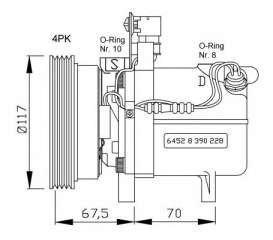 Kompresor klimatyzacji NRF 32055G