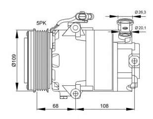 Kompresor klimatyzacji NRF 32083G