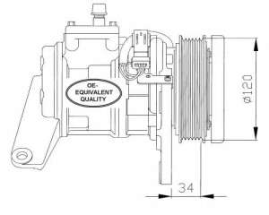 Kompresor klimatyzacji NRF 32092
