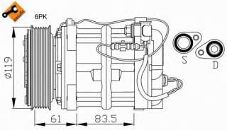 Kompresor klimatyzacji NRF 32108G
