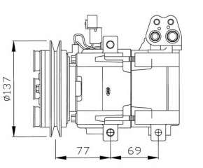 Kompresor klimatyzacji NRF 32115G