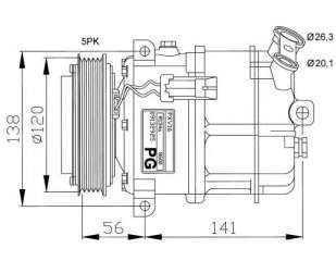 Kompresor klimatyzacji NRF 32117G