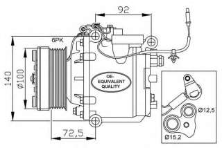 Kompresor klimatyzacji NRF 32165