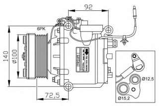 Kompresor klimatyzacji NRF 32165G