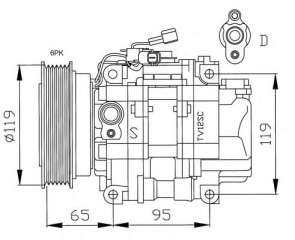 Kompresor klimatyzacji NRF 32166