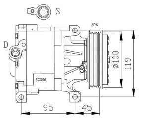 Kompresor klimatyzacji NRF 32183G