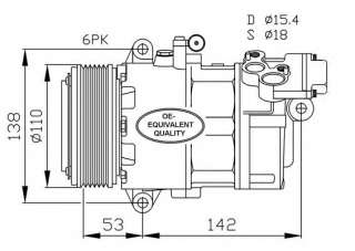 Kompresor klimatyzacji NRF 32184