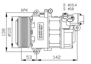 Kompresor klimatyzacji NRF 32184G