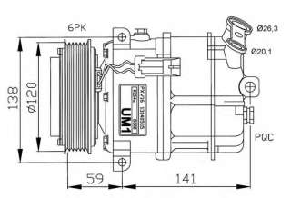 Kompresor klimatyzacji NRF 32191G