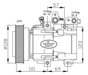 Kompresor klimatyzacji NRF 32204