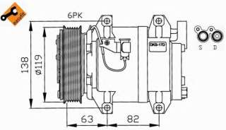 Kompresor klimatyzacji NRF 32211G
