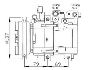 Kompresor klimatyzacji NRF 32223G