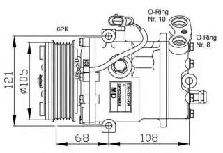 Kompresor klimatyzacji NRF 32232G