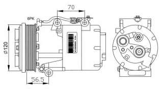 Kompresor klimatyzacji NRF 32250G