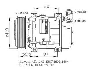 Kompresor klimatyzacji NRF 32270G