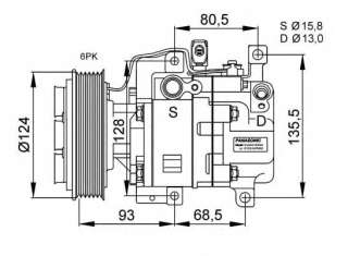 Kompresor klimatyzacji NRF 32408G