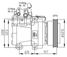 Kompresor klimatyzacji NRF 32445G