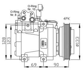 Kompresor klimatyzacji NRF 32446G