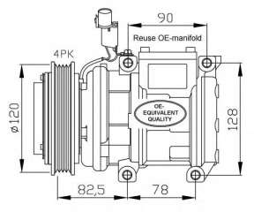 Kompresor klimatyzacji NRF 32449