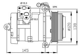 Kompresor klimatyzacji NRF 32698G