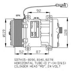 Kompresor klimatyzacji NRF 32702G