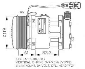 Kompresor klimatyzacji NRF 32706G