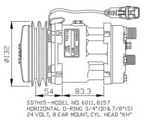 Kompresor klimatyzacji NRF 32708G