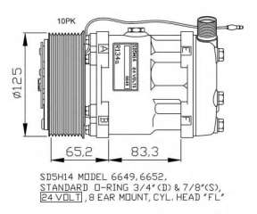 Kompresor klimatyzacji NRF 32764G