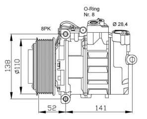 Kompresor klimatyzacji NRF 32778G