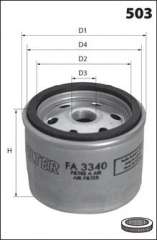 Filtr powietrza systemu pneumatycznego MECAFILTER FA3340
