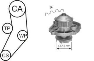 Zestaw paska rozrządu + pompa wody AIRTEX WPK-161602