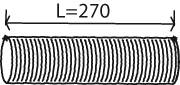 Rura metalowa harmonijkowa układu wydechowego DINEX 21128