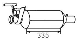 Filtr sadzy układu wydechowego DINEX 56346