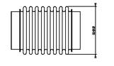 Rura metalowa harmonijkowa układu wydechowego DINEX 95302