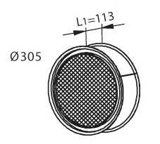 Filtr sadzy układu wydechowego DINEX 985144