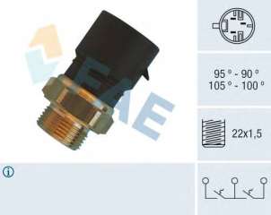 Termowłącznik wentylatora chłodnicy FAE 38310